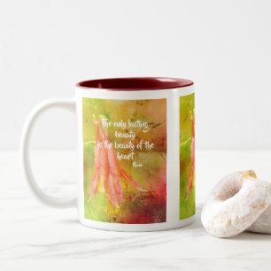 Tasse 2 Couleurs Chronique de beauté durable Citation Rumi inspiran