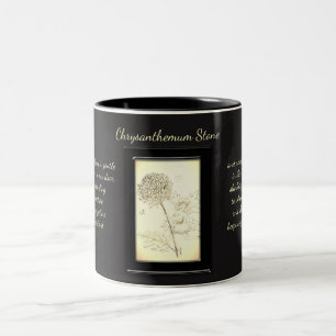 Tasse 2 Couleurs Chrysanthème Pierre cristal Fée