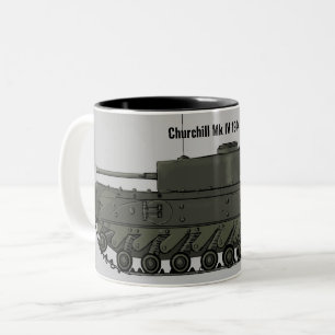 Tasse 2 Couleurs Churchill Tank UK 1944