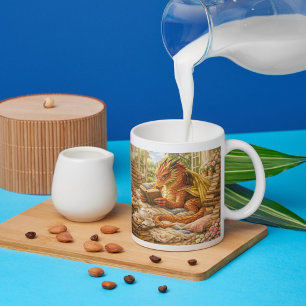 Tasse 2 Couleurs Chut… Je lis Dragon de lecture cosy