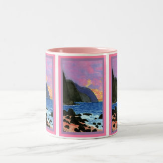 Tasse 2 Couleurs Ciel Magenta-Rempli par coucher du soleil de