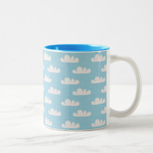 Tasse 2 Couleurs Ciel pointillé nuageux