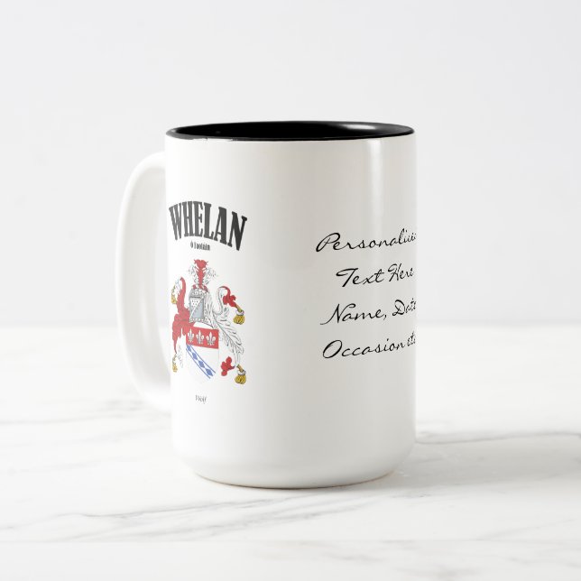 Tasse 2 Couleurs Cimier, traduction et signification de la famille  (Devant gauche)