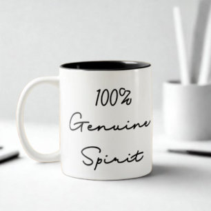 Tasse 2 Couleurs Citation 100% Véritable Esprit
