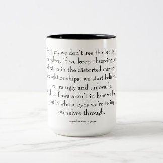 Tasse 2 Couleurs citation d'amour de soi 
