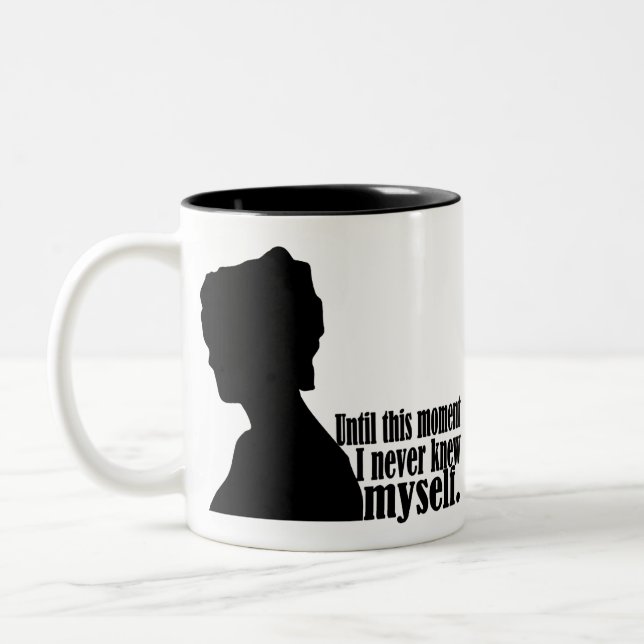 Tasse 2 Couleurs Citation de fierté et de préjugé (Gauche)