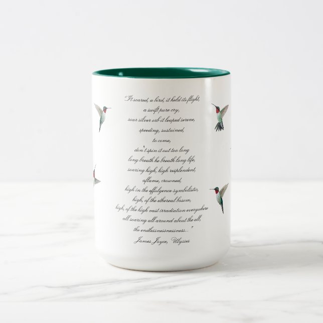 Tasse 2 Couleurs Citation de James Joyce (Centre)