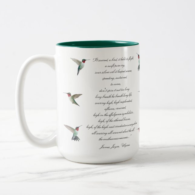 Tasse 2 Couleurs Citation de James Joyce (Gauche)
