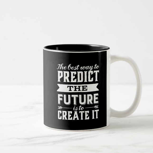 Tasse 2 Couleurs Citation De Motivation Inspirationnelle Créer L'Av (Droit)