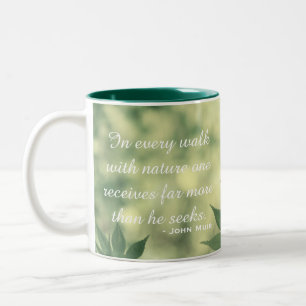 Tasse 2 Couleurs Citation de nature inspirante