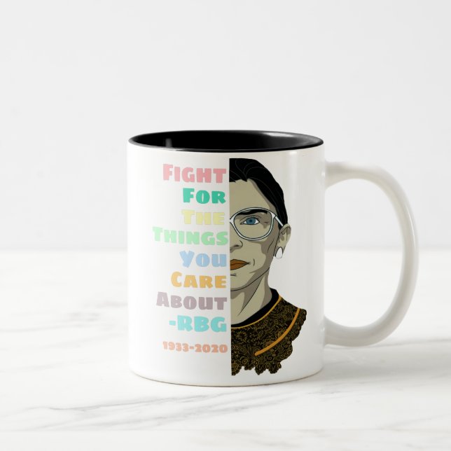 Tasse 2 Couleurs Citation de Ruth Bader Ginsburg (Droit)