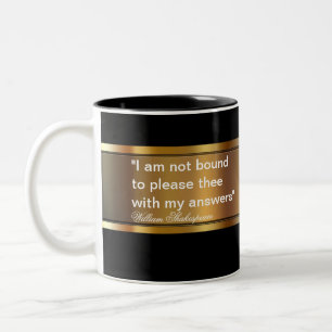 Tasse 2 Couleurs Citation de Shakespeare d'affaires