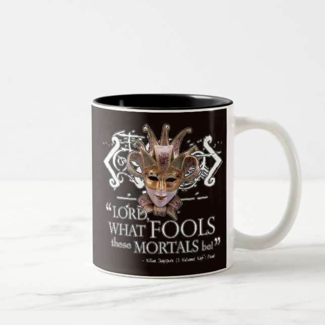 Tasse 2 Couleurs Citation de songe d'une nuit d'été (Droit)