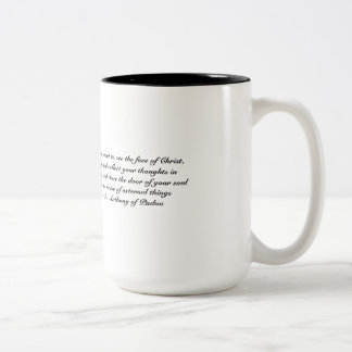 Tasse 2 Couleurs Citation de St Anthony - le Christ