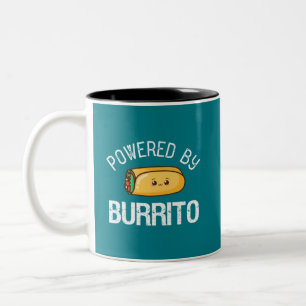 Tasse 2 Couleurs Citation drôle Burrito et amoureux de la cuisine 