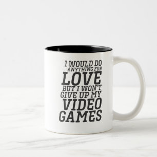 Tasse 2 Couleurs Citation drôle d'amour de joueur de jeux vidéo