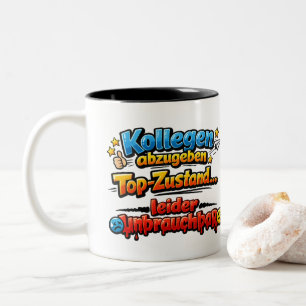 Tasse 2 Couleurs Citation drôle de collègue – Design d'humour de bu