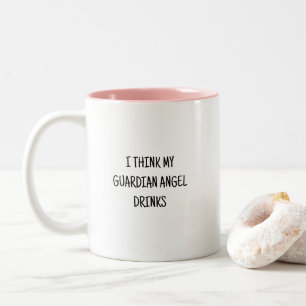 Tasse 2 Couleurs Citation drôle et humoristique d'ange gardien qui 
