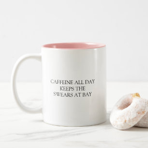 Tasse 2 Couleurs Citation drôle et humoristique sur la caféine tout