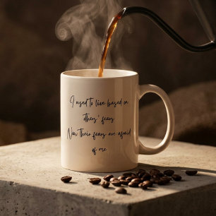 Tasse 2 Couleurs Citation Personnalisée pour l'Audace et l'Autonomi