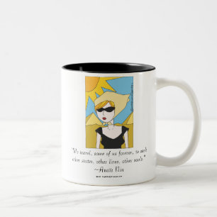 Tasse 2 Couleurs Citation voyage d'Anaïs Nin