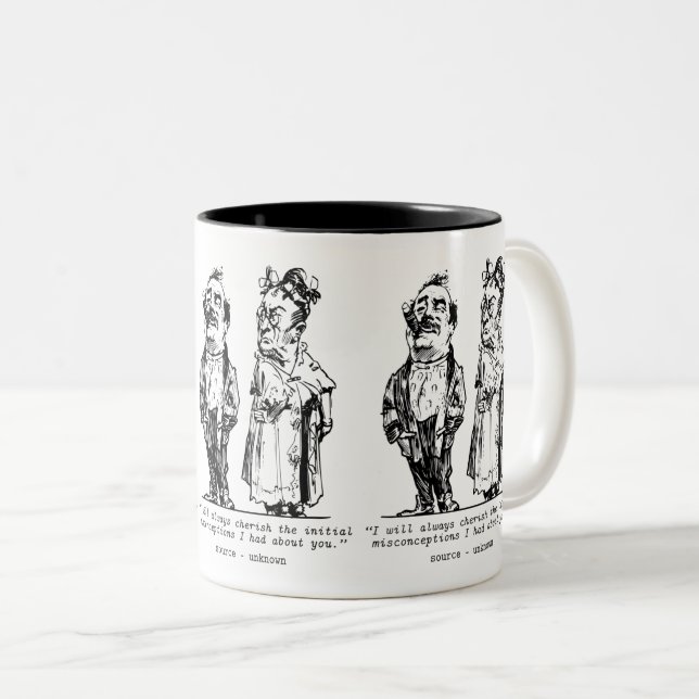 Tasse 2 Couleurs Citations amusantes pour les hommes : Amis humoris (Devant droit)