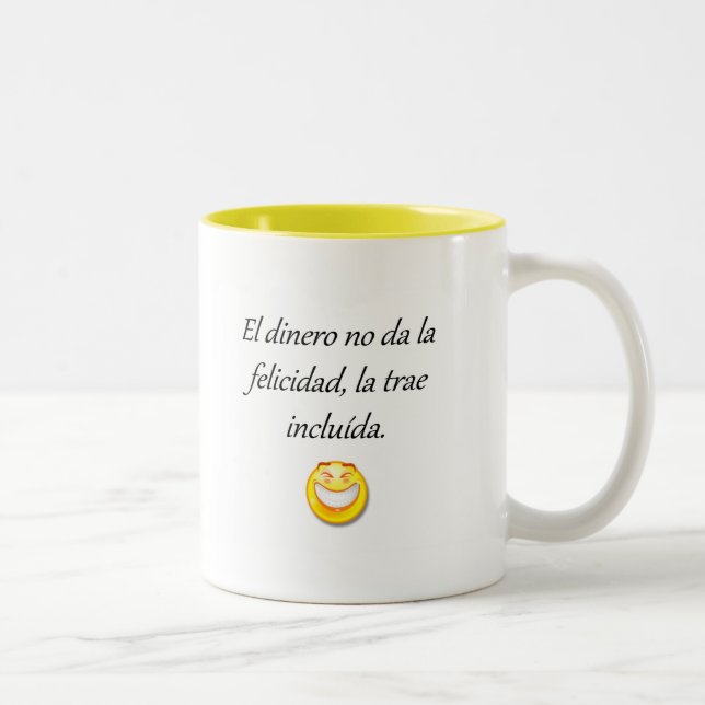 Tasse 2 Couleurs Citations d'Espagnol (Droit)