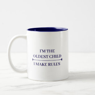 Tasse 2 Couleurs Citations drôles de l'ENFANT LE PLUS ÂGÉ PERSONNAL