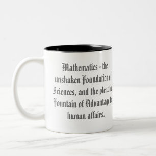 Tasse 2 Couleurs Citations mathématiques