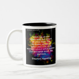 Tasse 2 Couleurs Citations Motivation - Stephen Hawking - 1-1