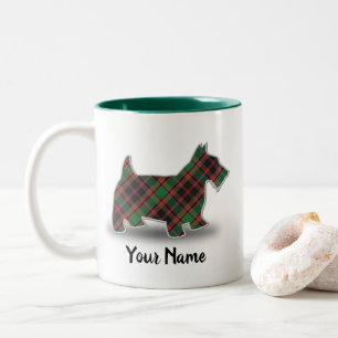 Tasse 2 Couleurs Clan écossais Cumming Chasse Tartan Terrier