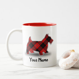Tasse 2 Couleurs Clan écossais Cunningham Tartan Scottish Terrier