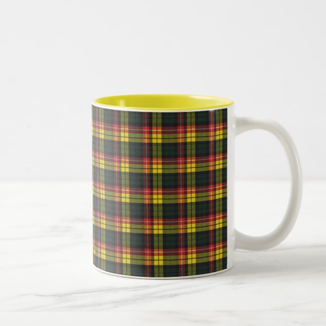 Tasse 2 Couleurs Clan écossais de Buchanan Tartan (Droit)