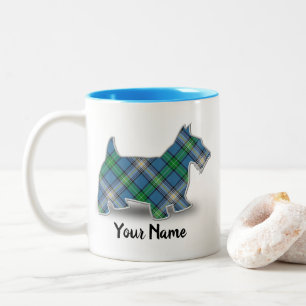 Tasse 2 Couleurs Clan MacDowall Tartan Scottish Terrier