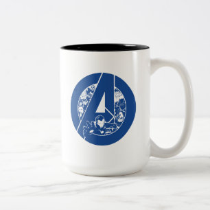 Tasse 2 Couleurs Classique Avengers   Avengers Outlines In logo