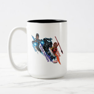 Tasse 2 Couleurs Classique Avengers   Black Panther Team Up