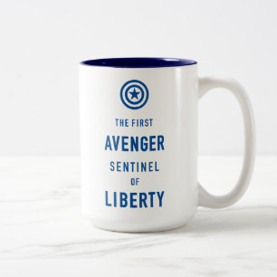 Tasse 2 Couleurs Classique Avengers   Capitaine Amérique Typographi