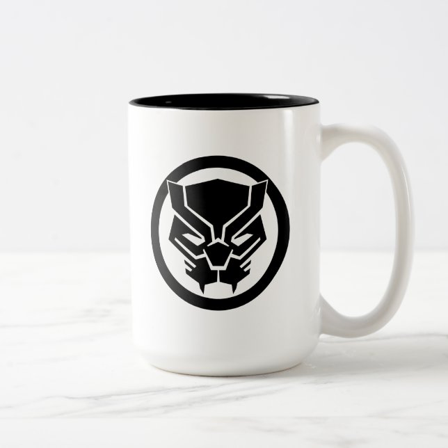 Tasse 2 Couleurs Classique Avengers | Icône Panthère noire (Droit)