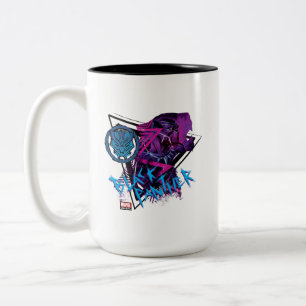 Tasse 2 Couleurs Classique Avengers   Neon Black Panther Graphic