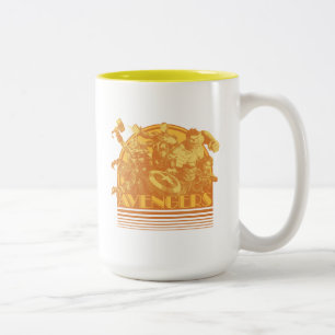 Tasse 2 Couleurs Classique Avengers   Retro Avengers Sunset Graphic