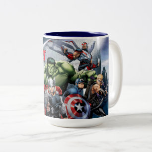 Tasse 2 Couleurs Classique Avengers   Thor Leading Avengers