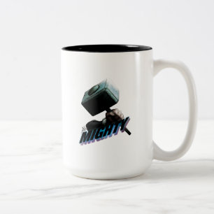 Tasse 2 Couleurs Classique Avengers   Thor's Hammer Bold Graphic