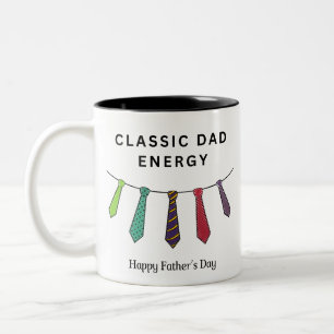 Tasse 2 Couleurs Classique papa Fête des pères d'énergie