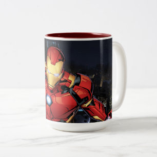 Tasse 2 Couleurs Classiques Avengers   Iron Man volant vers l'avant