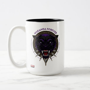 Tasse 2 Couleurs Classiques Avengers Wakanda Forever Emblème Pant