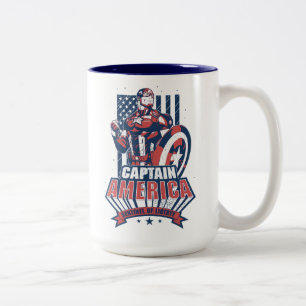 Tasse 2 Couleurs Classiques des Avengers   Retro Captain America Li