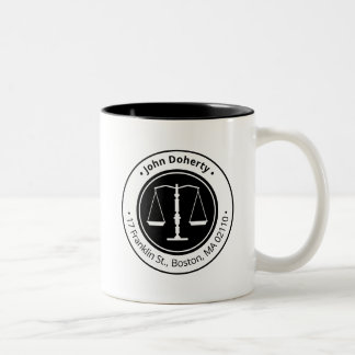Tasse 2 Couleurs Classy Scales of Justice | Law Firm
