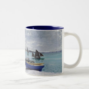 Tasse 2 Couleurs Claude Monet   la plage chez Sainte-Adresse