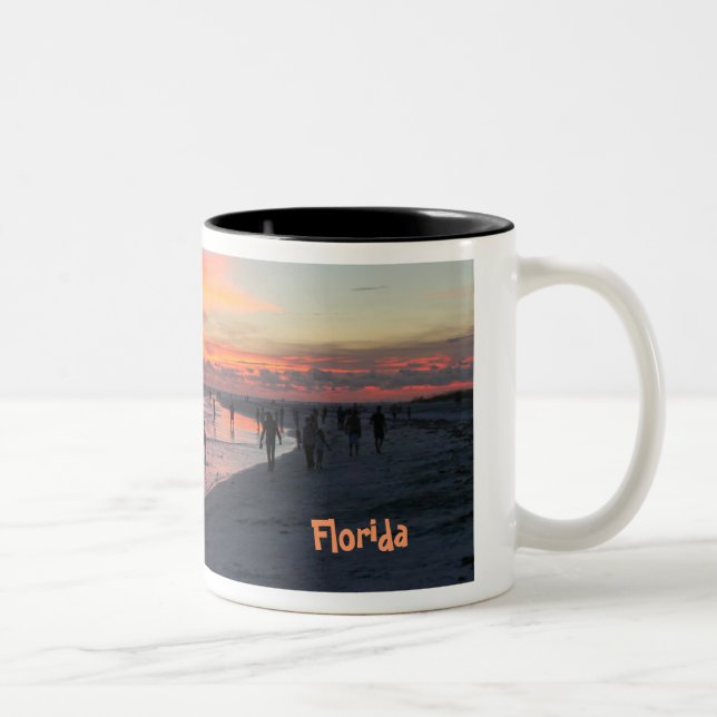 Tasse 2 Couleurs Clé de sièste, la Floride (Droit)