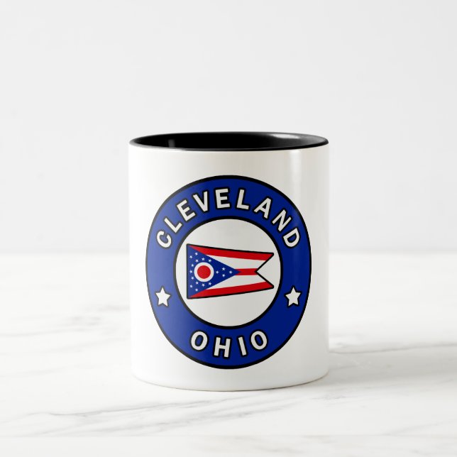 Tasse 2 Couleurs Cleveland Ohio (Centre)